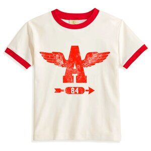 Vintage Style Ringer T-Shirt – Red Wing Graphic Retro 80s/90s Tee